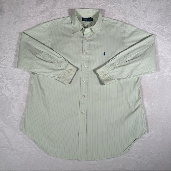 Ralph Lauren Other - Ralph Lauren Shirt Men Size 17 32 33 Classic Fit Long Sleeve Striped Embroidered